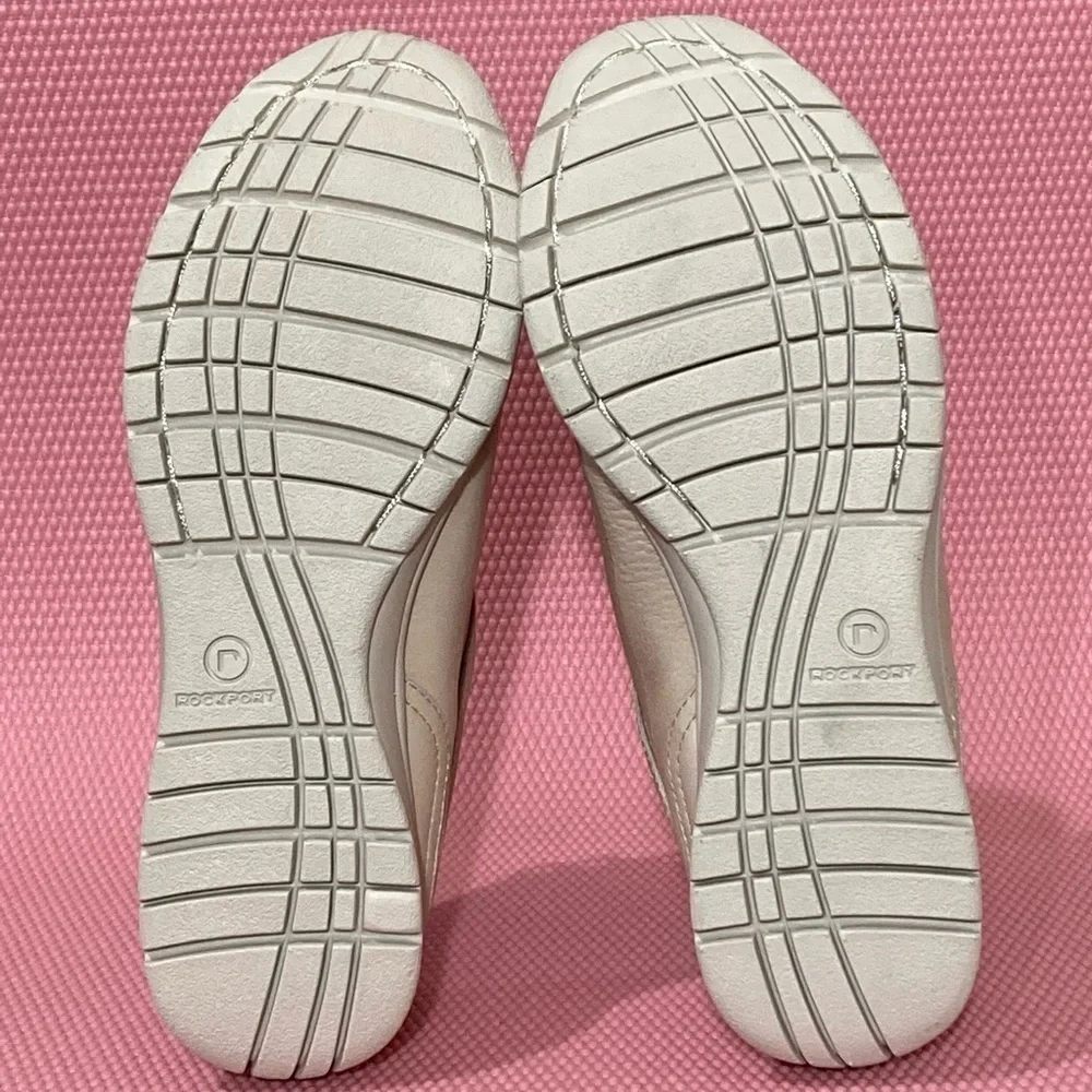 Rockport Womens Tan Leather Washable Walking Lace Up Casual Shoes - Size US 7M - Picture 8 of 13